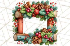 Christmas Cocktail Bar Clipart PNG Elements Product Image 3