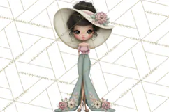 Beach Diva Summer Girls PNG Beach Glam Clipart Product Image 2