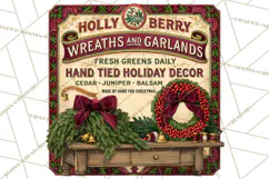 Vintage Christmas Signs PG, Rustic Farmhouse Holiday Sign Product Image 3
