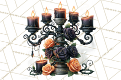 Gothic Halloween Carnival Clipart Haunted Circus PNG Product Image 3
