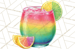 Summer Pool Party Clipart PNG, Rainbow Summer Png Designs Product Image 2