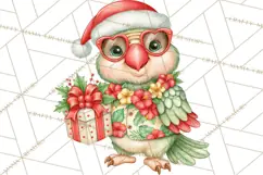 Christmas Characters PNG, Tropical Christmas Clipart Product Image 4