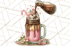 Coffee and Chocolate Clipart PNG Cafe Drinks Dessert Art Product Image 3