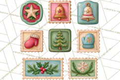Christmas Mailroom Clipart, North Pole Santa Mail PNG Product Image 4