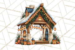 Scandinavian Christmas Market Clipart PNG Illustrations Product Image 4