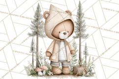 Pacific Northwest Teddy Bear Woodland Clipart Product Image 3