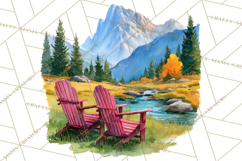 Watercolor Inspirational Landscapes, Sublimation Designs Product Image 3