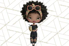 Beach Diva Summer Girls PNG Beach Glam Clipart Product Image 3