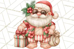 Christmas Characters PNG, Tropical Christmas Clipart Product Image 5