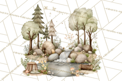 Pacific Northwest Teddy Bear Woodland Clipart Product Image 4