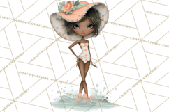 Beach Diva Summer Girls PNG Beach Glam Clipart Product Image 4