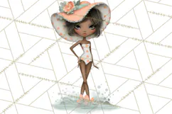 Beach Diva Summer Girls PNG Beach Glam Clipart Product Image 4