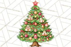 Christmas Tree World Travel Clipart PNG Product Image 2