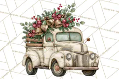 Vintage Truck Christmas PNG Product Image 5
