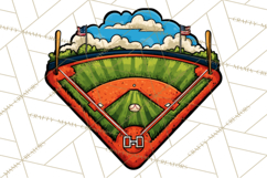 Baseball Mom Clipart PNG with Baseball Gear, Baseball Mama Product Image 4