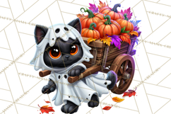 Cute Ghost Dogs And Cats Halloween PNG Clipart Product Image 5