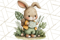 Cute Hiking Woodland Animals Adventure Clipart PNG Product Image 4