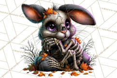 Animal Skeleton Halloween PNG Clipart Set Product Image 5