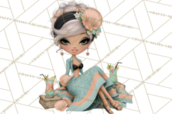 Beach Diva Summer Girls PNG Beach Glam Clipart Product Image 4