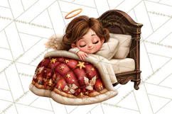 Christmas Bedtime Clipart PNG Product Image 5