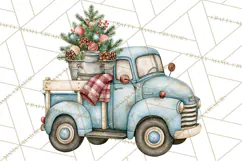Vintage Truck Christmas PNG Product Image 5