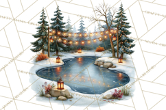 Scandinavian Christmas Market Clipart PNG Illustrations Product Image 5
