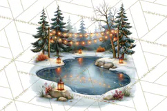 Scandinavian Christmas Market Clipart PNG Illustrations Product Image 5