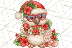 Christmas Characters PNG, Tropical Christmas Clipart Product Image 5