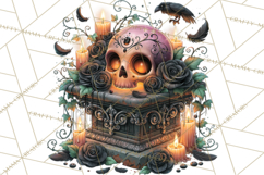 Gothic Halloween Carnival Clipart Haunted Circus PNG Product Image 2