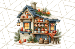 Scandinavian Christmas Market Clipart PNG Illustrations Product Image 2