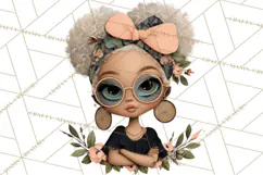 Beach Diva Summer Girls PNG Beach Glam Clipart Product Image 5