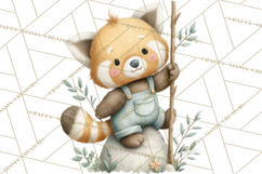 Cute Hiking Woodland Animals Adventure Clipart PNG Product Image 5