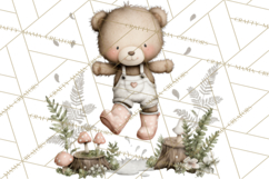 Pacific Northwest Teddy Bear Woodland Clipart Product Image 5