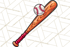 Baseball Mom Clipart PNG with Baseball Gear, Baseball Mama Product Image 2