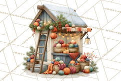 Scandinavian Christmas Market Clipart PNG Illustrations Product Image 3