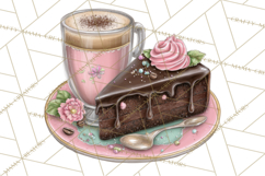 Coffee and Chocolate Clipart PNG Cafe Drinks Dessert Art Product Image 2