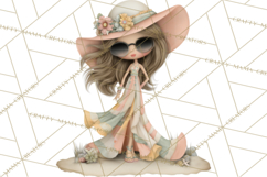 Beach Diva Summer Girls PNG Beach Glam Clipart Product Image 2