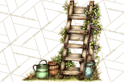 Rustic Homestead Living Clipart | Farm Cabin Png Designs Product Image 2
