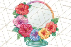 Rainbow Hair Stylist Clipart, Colorful Salon Tools PNG Product Image 2