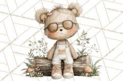 Pacific Northwest Teddy Bear Woodland Clipart Product Image 3