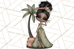 Beach Diva Summer Girls PNG Beach Glam Clipart Product Image 3