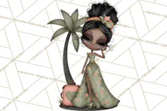 Beach Diva Summer Girls PNG Beach Glam Clipart Product Image 3