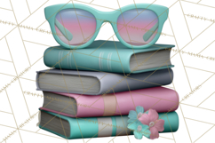 Beach Reading Clipart Coastal Book PNG Graphics Product Image 3
