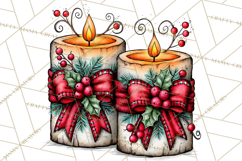 Christmas Wine Night Clipart PNG, Alcohol Christmas Png Product Image 4