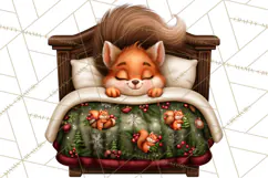 Christmas Bedtime Clipart PNG Product Image 4