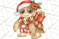Christmas Characters PNG, Tropical Christmas Clipart Product Image 5