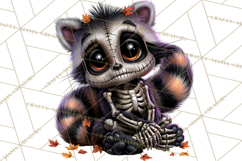 Animal Skeleton Halloween PNG Clipart Set Product Image 5