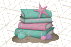 Beach Reading Clipart Coastal Book PNG Graphics Product Image 4