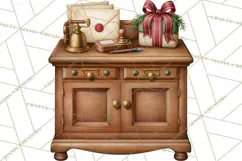 Christmas Mailroom Clipart, North Pole Santa Mail PNG Product Image 5