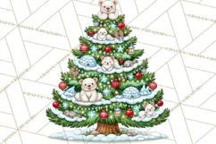 Christmas Tree World Travel Clipart PNG Product Image 5
